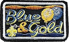 blue and gold patch