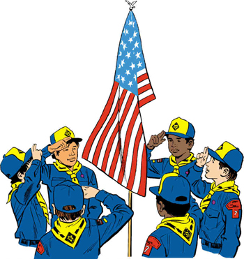 cubs and flag